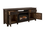 Electric fireplace from International Furniture Direct featuring a classic design with a realistic flame effect for cozy ambiance.
