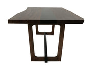 Riverwood dining table by International Furniture Direct with a wooden surface and sturdy legs, ideal for family gatherings.