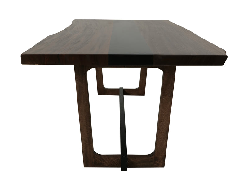 Riverwood dining table by International Furniture Direct with a wooden surface and sturdy legs, ideal for family gatherings.