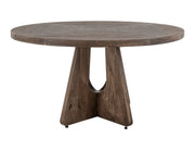 Natural Teca 47-inch dining table by International Furniture Direct, showcasing a sturdy wooden surface and elegant design.