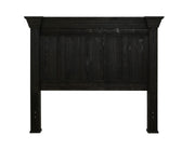 Dark wood King bed from International Furniture Direct with a sturdy frame and classic design for a luxurious bedroom look.