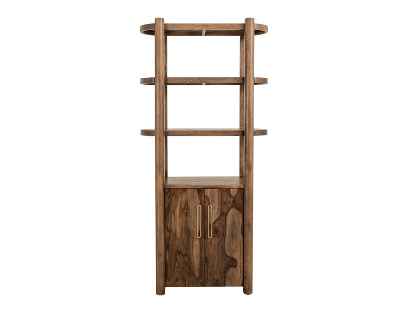 Balam wall unit fireplace by International Furniture Direct with electric fireplace insert, showcasing modern wood design and built-in heating.