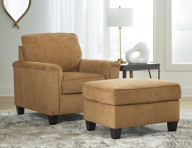 Ashley Furniture Erinslane living room set with sofa and loveseat in a cozy, modern design, shown in a well-lit room setting.