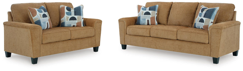 Ashley Furniture Erinslane living room set with sofa and loveseat in a cozy, modern design.