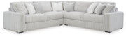 Ashley Furniture Stupendous Living Room Set featuring a sofa, loveseat, and armchair in a modern fabric design.