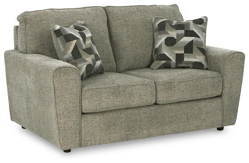 Ashley Furniture Cascilla living room set with sofa and armchair, featuring plush cushions and modern design in a stylish living room.