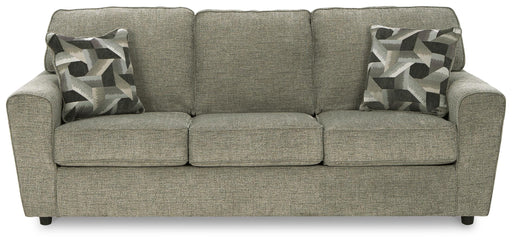Ashley Furniture Cascilla sofa with plush cushions and neutral upholstery, shown from a head-on perspective.