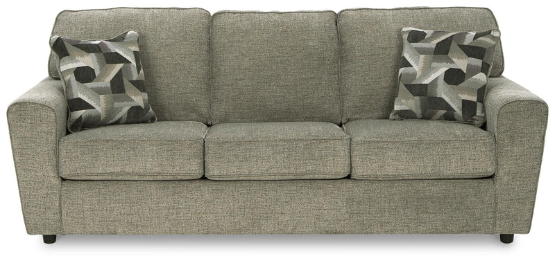 Ashley Furniture Cascilla living room set featuring a sofa and armchair with neutral upholstery and contemporary design.