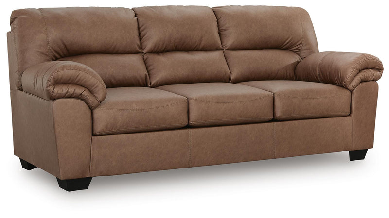 Ashley Furniture WillowBend living room set with sofa, loveseat, and armchair arranged in a modern living space.