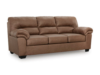 Ashley Furniture WillowBend living room set with a sofa and armchair, featuring plush upholstery and wooden legs.