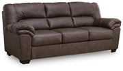 Ashley Furniture WillowBend living room set with sofa and armchair, featuring neutral upholstery and modern design.