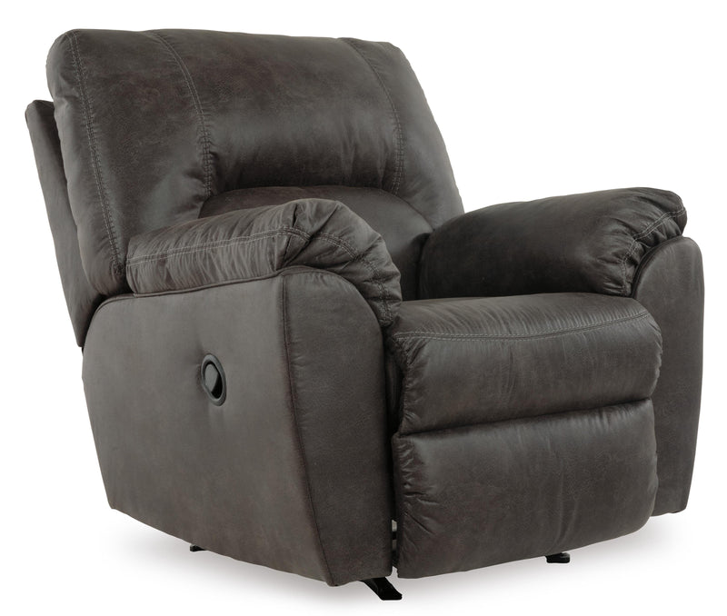 Ashley Furniture Tambo Living Room Set with sofa and loveseat, shown from an angled view in a modern living space.