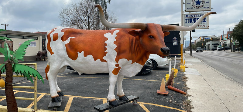 Life Size Longhorn Statue - 10FT