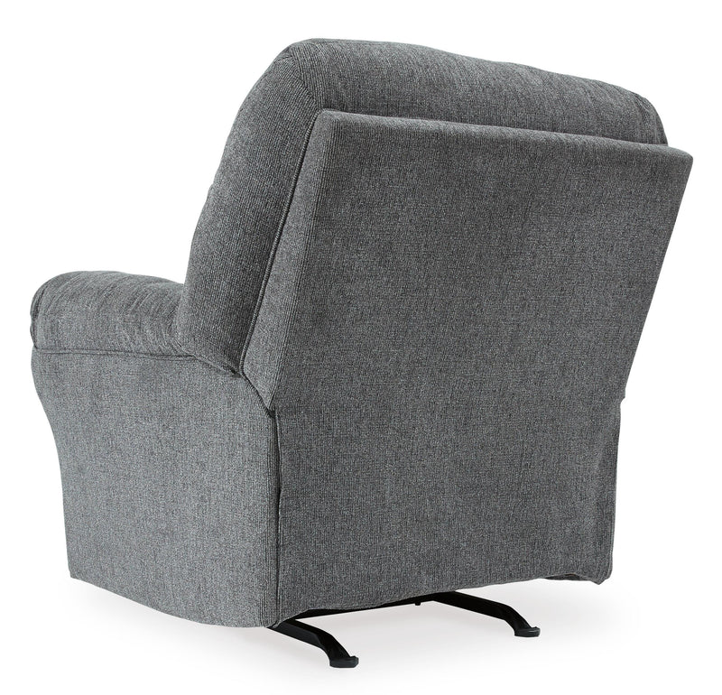 Ashley Furniture Allmaxx living room set with sofa and armchair, featuring neutral upholstery and modern design.