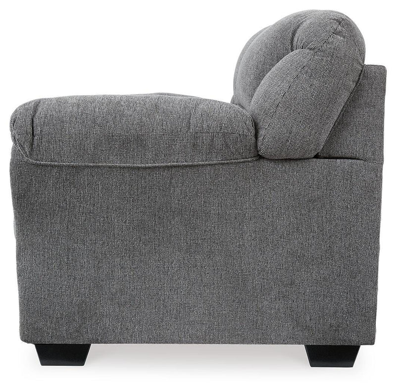 Ashley Furniture Allmaxx Loveseat with plush upholstery and stylish design, perfect for cozy living room seating.