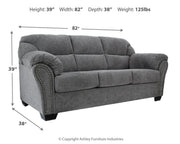 Allmaxx sofa by Ashley Furniture featuring plush fabric upholstery and modern design with comfortable seating and sleek style.