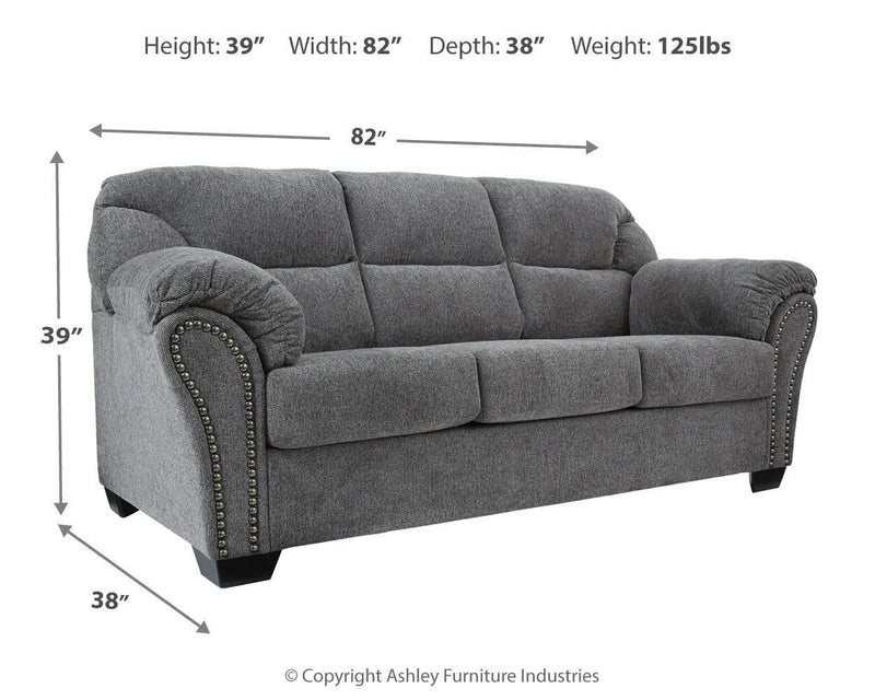 Allmaxx sofa by Ashley Furniture featuring plush fabric upholstery and modern design with comfortable seating and sleek style.