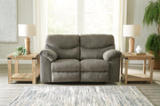 Alphons reclining loveseat by Ashley Furniture, featuring plush cushions and a comfortable, reclining design for living room comfort.