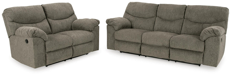 Ashley Furniture Alphons living room set with a sectional sofa and coordinating chairs in a modern design.