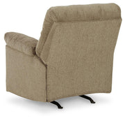 Ashley Furniture Alphons living room set with sofa and armchair in a modern design, shown from the back.