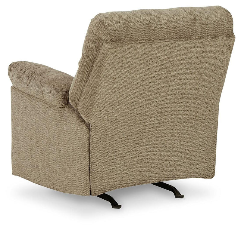 Ashley Furniture Alphons living room set with sofa and armchair in a modern design, shown from the back.