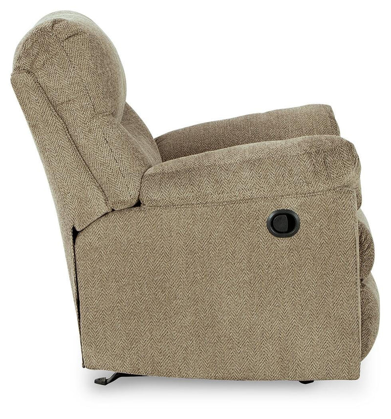 Ashley Furniture Alphons living room set with sofa and armchair, featuring neutral upholstery and modern design.