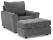 Ashley Furniture Stairatt living room set featuring a sofa, loveseat, and armchair with plush fabric and modern design.