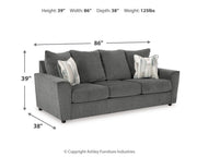 Ashley Furniture Stairatt living room set with sofa and armchair, featuring plush upholstery and modern design.
