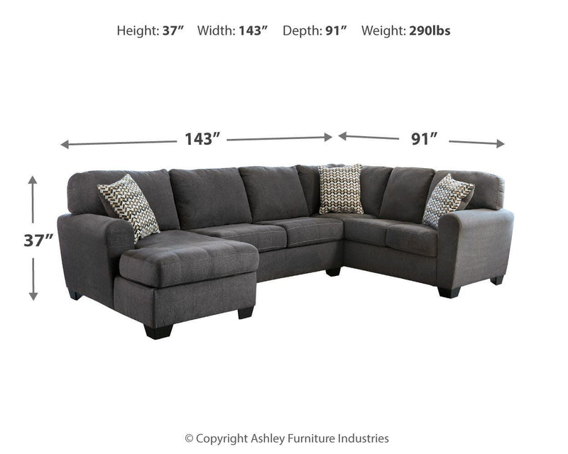 Ashley Furniture Ambee living room set with a sofa and armchair, featuring plush cushions and modern design.