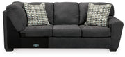 Ashley Furniture Ambee living room set with sofa, loveseat, and armchair in stylish upholstery for modern home decor.