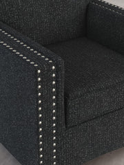 Close-up of the Ashley Furniture Jasmine Peaks Chair showing detailed upholstery and elegant wooden frame.