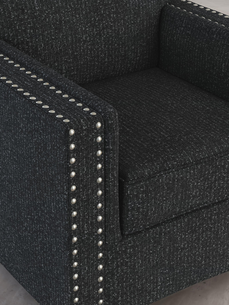 Close-up of the Ashley Furniture Jasmine Peaks Chair showing detailed upholstery and elegant wooden frame.