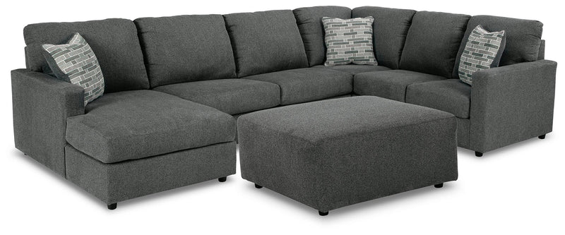 Ashley Furniture Edenfield living room set with plush sofa and matching armchair in a modern living room setting.