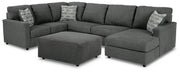 Ashley Furniture Edenfield living room set with sofa and loveseat in neutral fabric, modern style, and plush cushions.