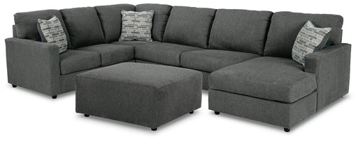 Ashley Furniture Edenfield living room set with sofa and loveseat in neutral fabric, modern style, and plush cushions.