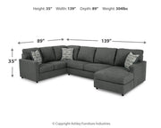 Ashley Furniture Edenfield living room set with sofa and loveseat in a cozy, stylish design.