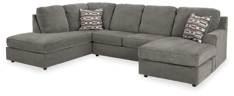 Ashley Furniture O'Phannon living room set with sofa and loveseat, upholstered in neutral fabric, in a modern home setting.