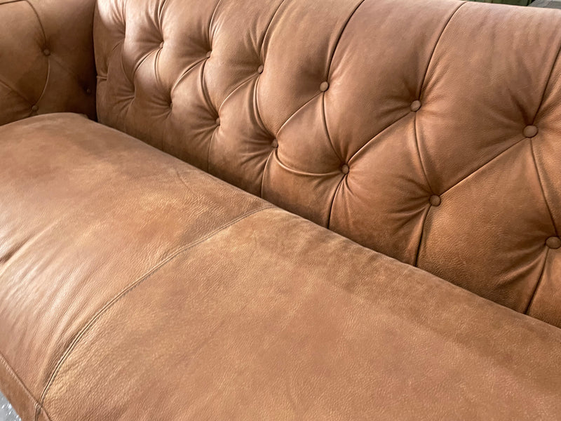 Leather Tufted Sofa Model 7771L10 by Mayo Furniture
