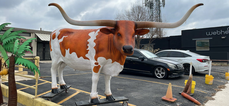 Life Size Longhorn Statue - 10FT