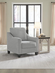 Ashley Furniture Adlai living room set featuring a plush sofa and matching chairs in a modern design.