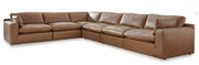 Ashley Furniture Emilia living room set featuring a stylish sofa and matching armchair in a modern design.