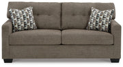 Ashley Furniture Mahoney living room set, sofa with plush cushions and contemporary design, front view.