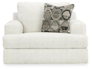 Ashley Furniture Karinne Oversized Chair with plush upholstery and wide seating, shown in a head-on view.