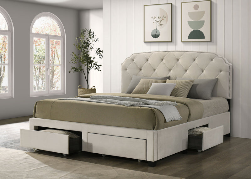 Marianna Panel Platform Storage Bed