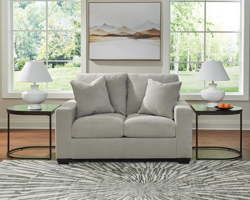 Ashley Furniture Greenbriar living room set with sofa and loveseat, featuring plush cushions and neutral upholstery.