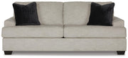 Ashley Furniture Vayda living room set with sofa and loveseat in a modern design, shown from a front head-on view.