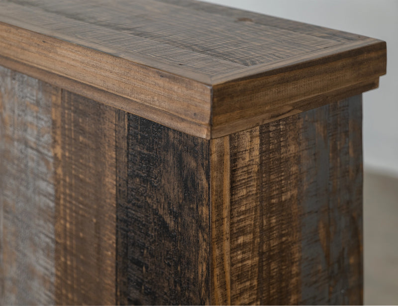 Loft Brown Matel Fireplace