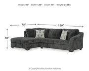 Ashley Furniture Biddeford living room set with sofa and loveseat in neutral upholstery, modern design for comfortable seating.