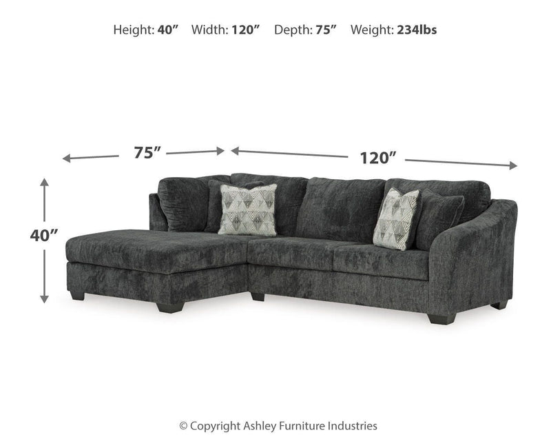 Ashley Furniture Biddeford living room set with sofa and loveseat in neutral upholstery, modern design for comfortable seating.