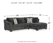 Ashley Furniture Biddeford living room set with sofa and loveseat, featuring plush upholstery and wooden legs.